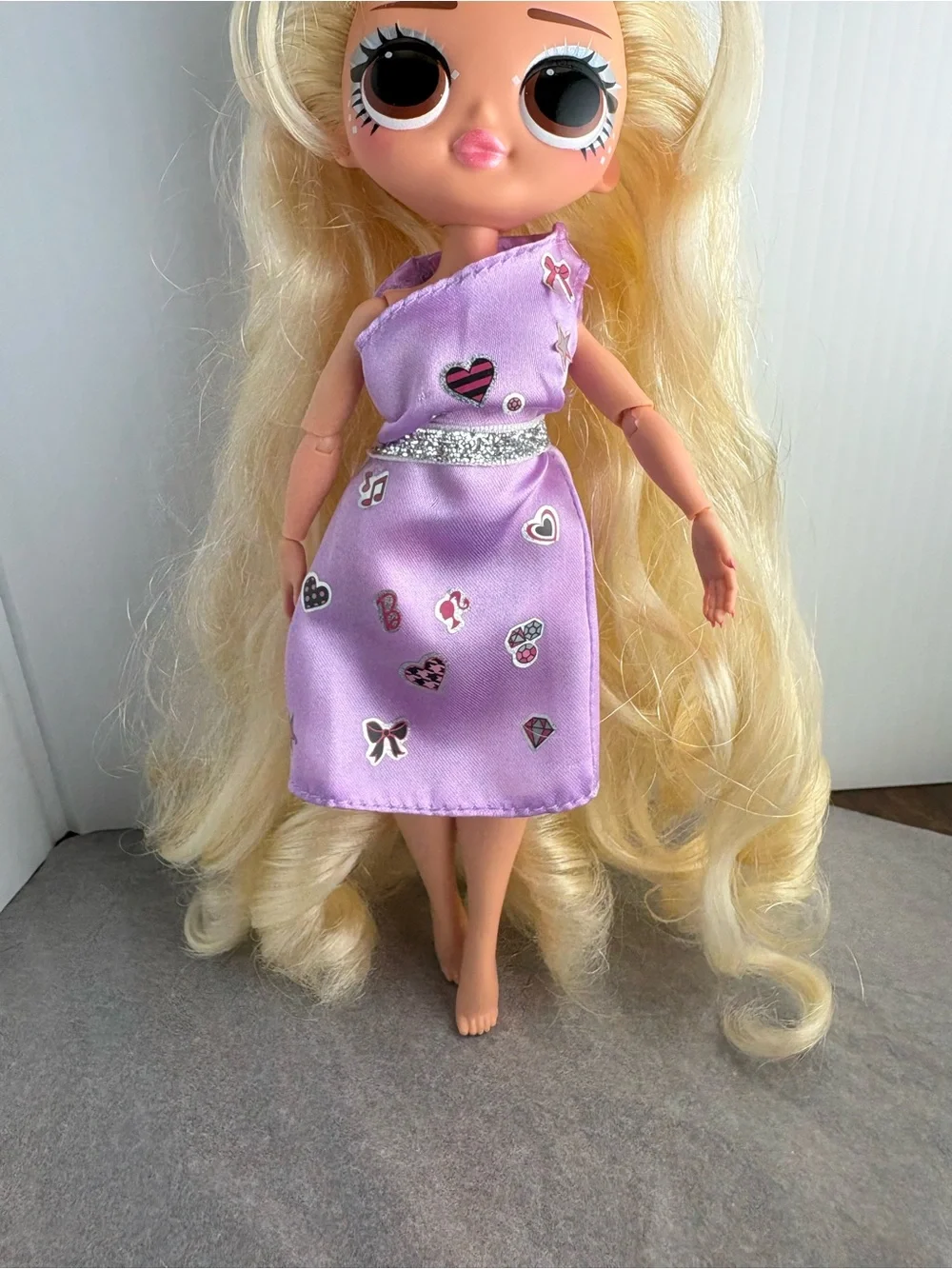 L.O.L. Surprise OMG Fly Gurl Fashion Doll Long Blonde Hair Brown Eyes Dress